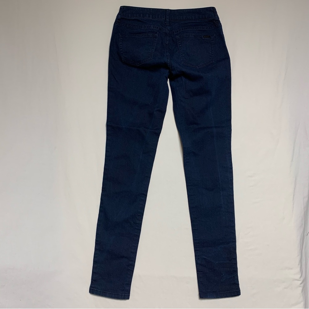 JENNIFER LOPEZ Skinny Jeans Women's 2 Gem Detail Sexy Dark Wash Mid Rise Stretch - Picture 6 of 10